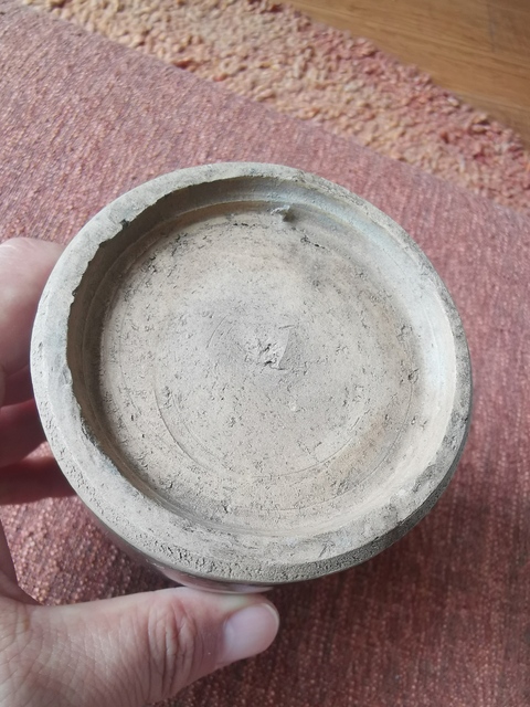 古玩陶瓷明代醬釉瓶哥真品鑒賞圖