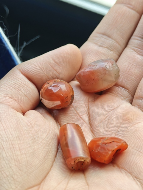 古玩玉器瑪瑙珠真品鑒賞圖