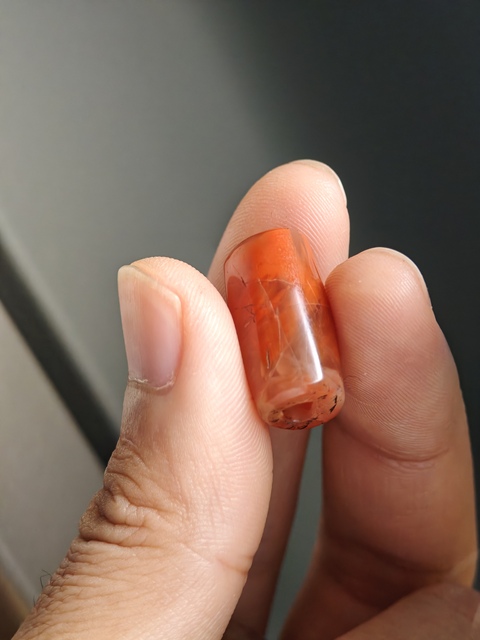 古玩玉器瑪瑙珠真品鑒賞圖