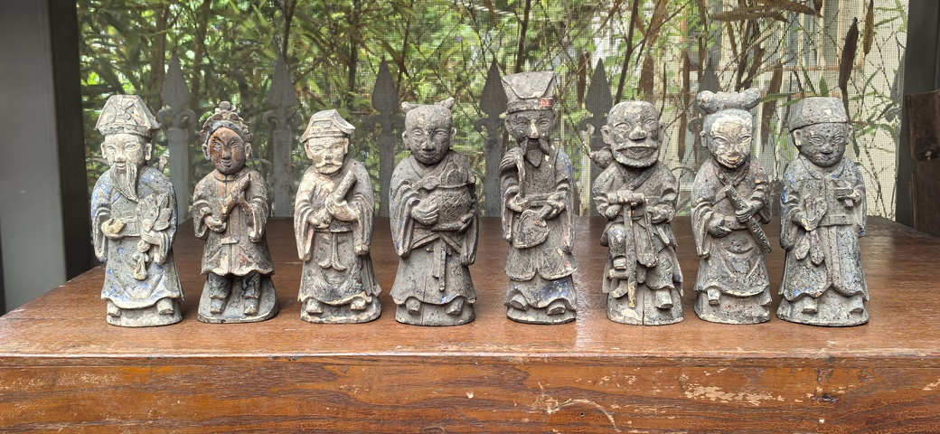 古玩雜項(xiàng)清代八仙木雕一整套拍賣,當(dāng)前價(jià)格6600元