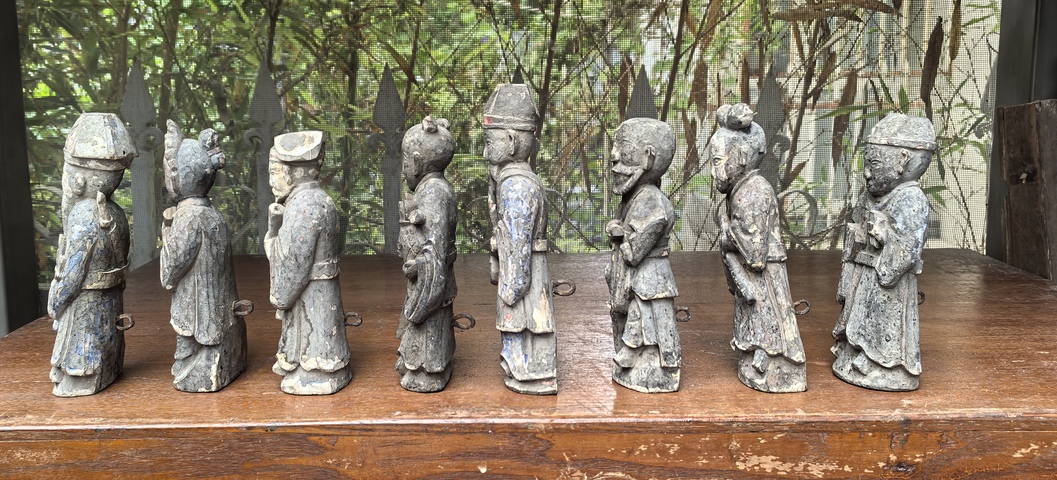 古玩雜項(xiàng)清代八仙木雕一整套拍賣,當(dāng)前價(jià)格6600元