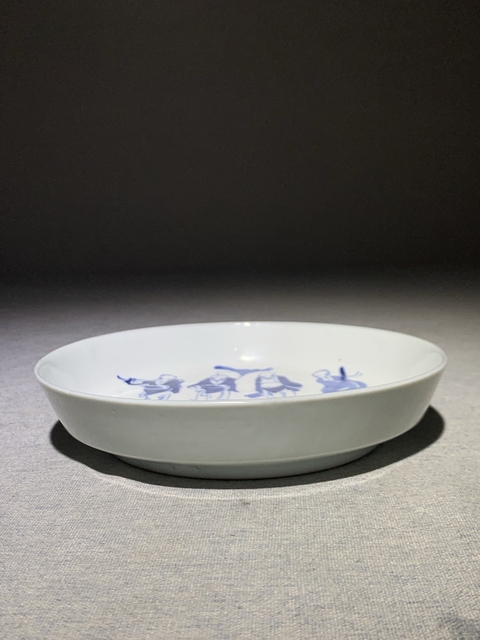 古玩陶瓷青花八仙人物紋盤拍賣,當前價格1500元