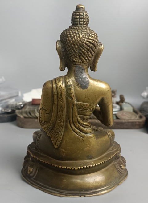 古玩銅器銅佛造像真品鑒賞圖
