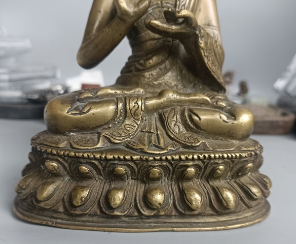 古玩銅器銅佛造像真品鑒賞圖