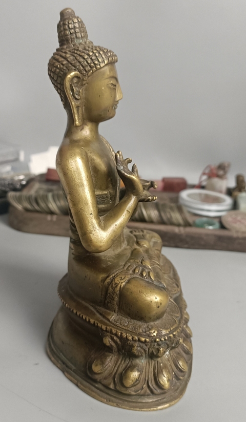 古玩銅器銅佛造像真品鑒賞圖