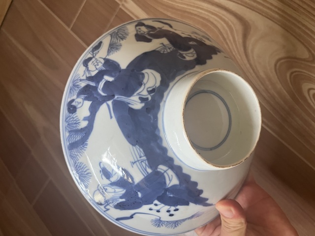 古玩陶瓷民國三星碗拍賣,當前價格350元