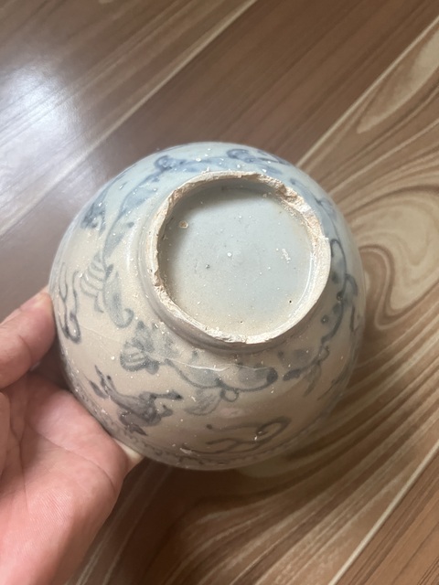 古玩陶瓷明空白期青花飛馬碗拍賣,當(dāng)前價(jià)格500元