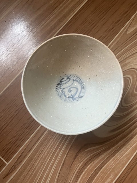 古玩陶瓷明空白期青花飛馬碗拍賣,當(dāng)前價(jià)格500元