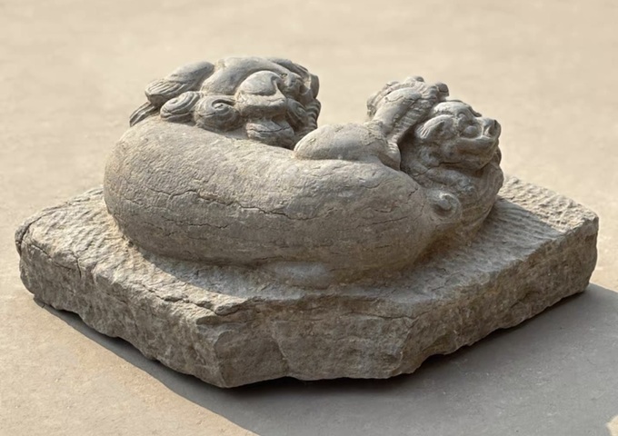 古玩雜項子母獸真品鑒賞圖