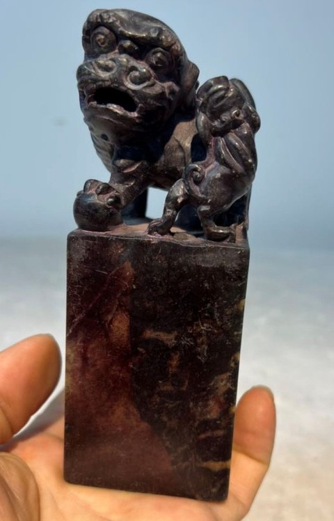 古玩雜項壽山石印章真品鑒賞圖