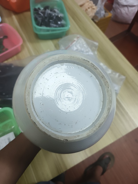 古玩陶瓷花卉紋西瓜罐真品鑒賞圖