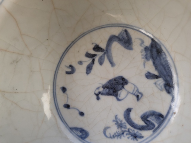 古玩陶瓷人物紋青花碗真品鑒賞圖