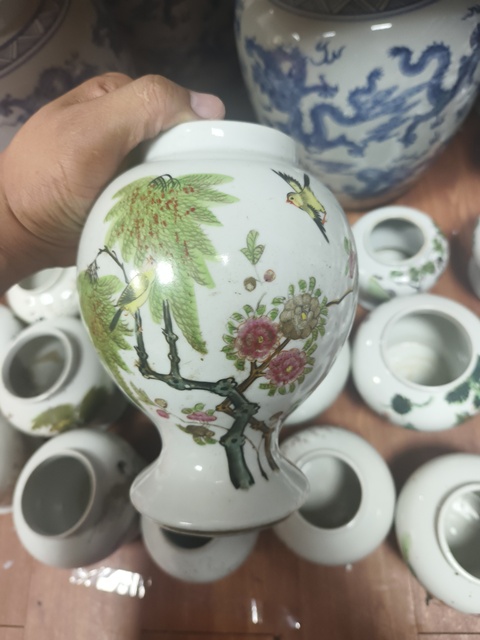 古玩陶瓷鳳紋將軍罐真品鑒賞圖