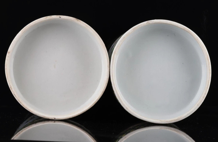 古玩陶瓷粉彩嬰戲圖蓋缸真品鑒賞圖