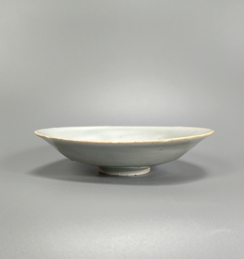 古玩陶瓷青白釉刻花盤真品鑒賞圖
