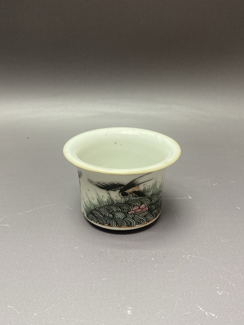 古玩陶瓷清晚期·海晏升平粉彩杯拍賣，當(dāng)前價格1000元