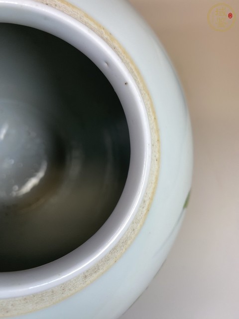 古玩陶瓷清乾隆 粉彩鳳穿牡丹蓋罐真品鑒賞圖