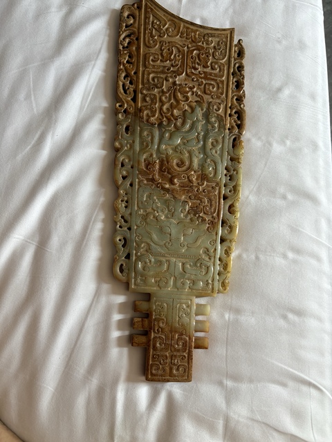 古玩玉器做舊仿古“玉璋”真品鑒賞圖