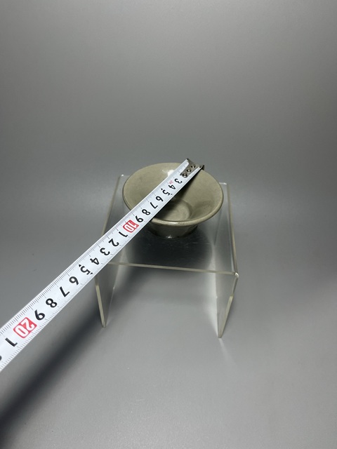 古玩陶瓷龍泉青瓷撇口杯真品鑒賞圖