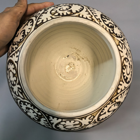 古玩陶瓷磁州窯龍紋大罐真品鑒賞圖