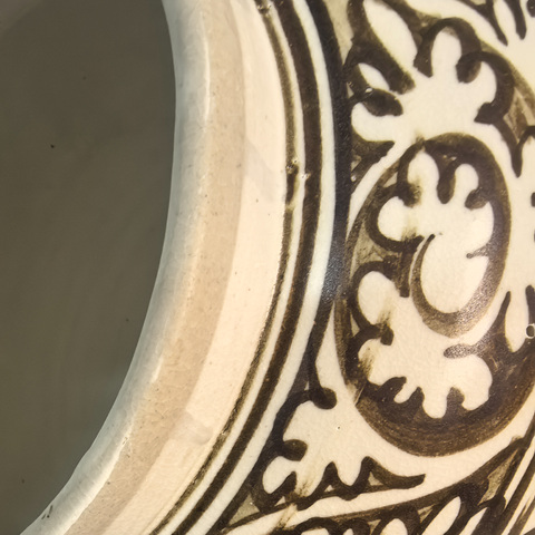 古玩陶瓷磁州窯龍紋大罐真品鑒賞圖