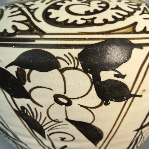 古玩陶瓷磁州窯龍紋大罐真品鑒賞圖