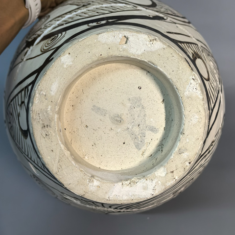 古玩陶瓷磁州窯龍紋大罐真品鑒賞圖