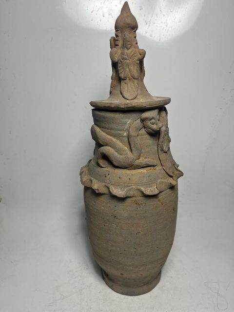 古玩陶瓷素胎魂瓶真品鑒賞圖