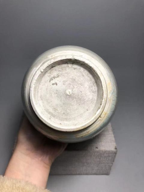 古玩陶瓷哥釉罐真品鑒賞圖