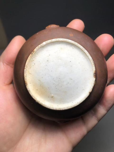 古玩陶瓷德化窯紫金釉香爐真品鑒賞圖
