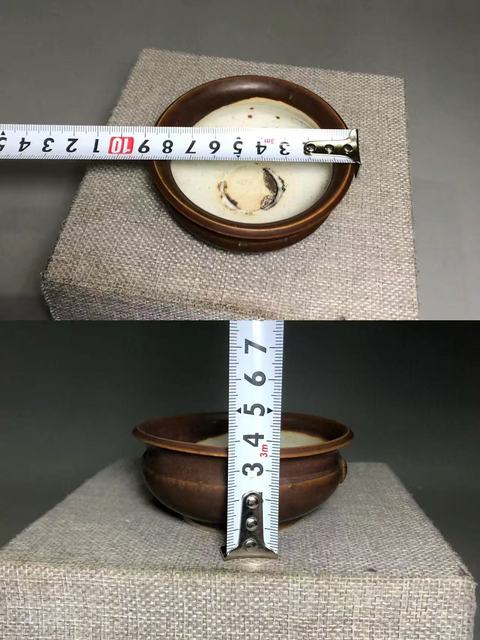 古玩陶瓷德化窯紫金釉香爐真品鑒賞圖