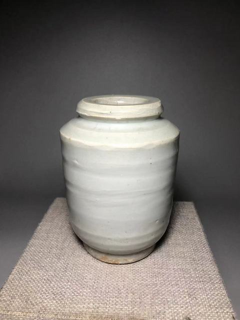 古玩陶瓷青白釉唇口梅瓶真品鑒賞圖