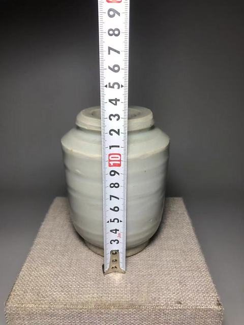 古玩陶瓷青白釉唇口梅瓶真品鑒賞圖