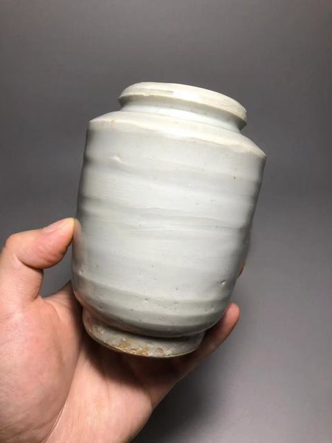 古玩陶瓷青白釉唇口梅瓶真品鑒賞圖