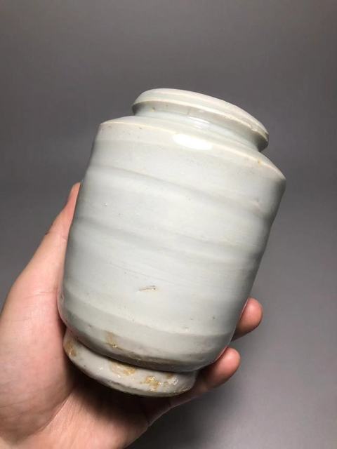 古玩陶瓷青白釉唇口梅瓶真品鑒賞圖