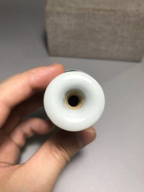 古玩陶瓷青花花卉紋玉壺春瓶真品鑒賞圖