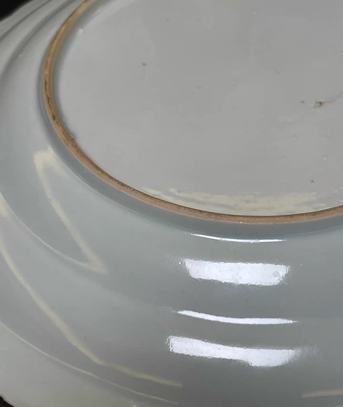 古玩陶瓷乾隆廣彩精品太子出游人物紋盤拍賣，當(dāng)前價(jià)格5777元
