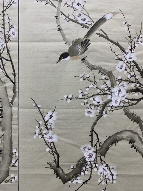 古玩字畫許宜錦 花鳥四條屏拍賣,當前價格300元