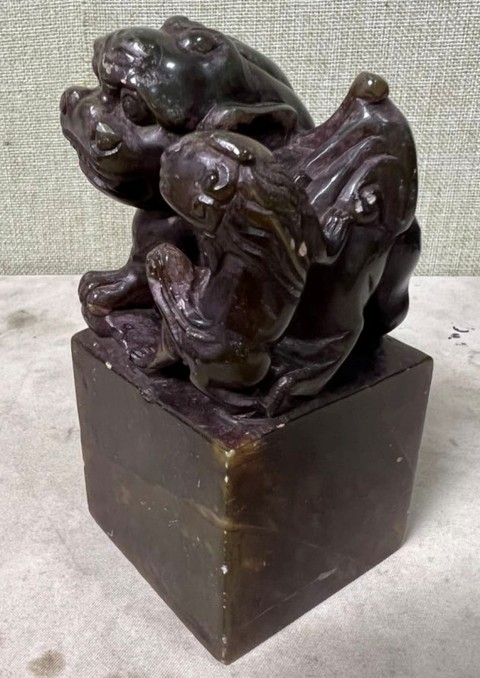 古玩雜項壽山石印章真品鑒賞圖