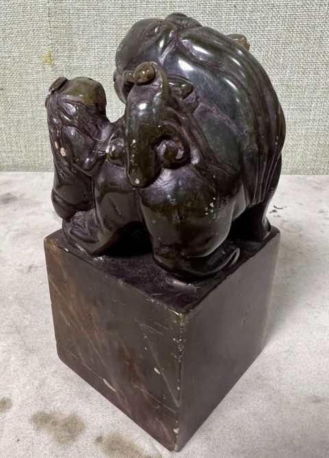 古玩雜項壽山石印章真品鑒賞圖