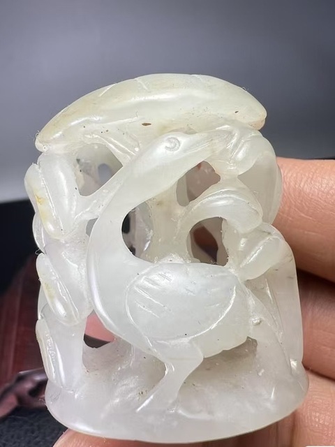 古玩玉器和田玉雕“爐頂”真品鑒賞圖