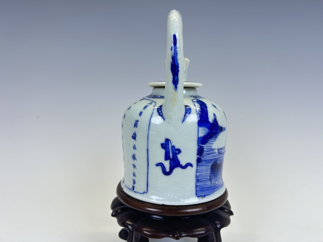 古玩陶瓷清早期·蘇東坡夜游赤壁茶壺拍賣,當前價格297元