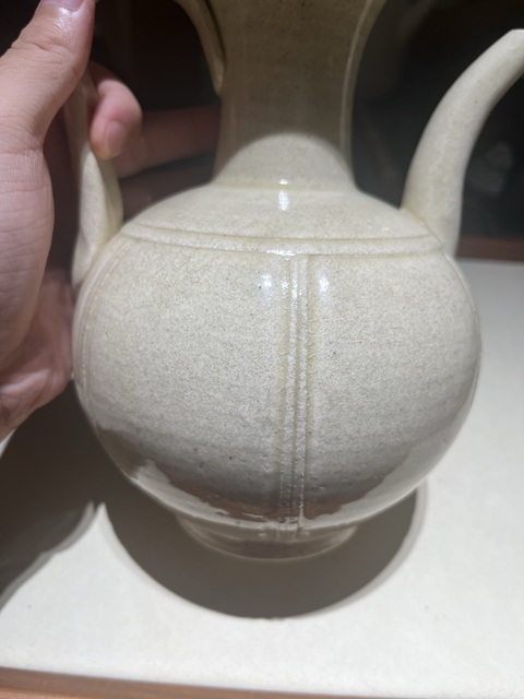 古玩陶瓷南宋青白釉瓜棱執壺真品鑒賞圖