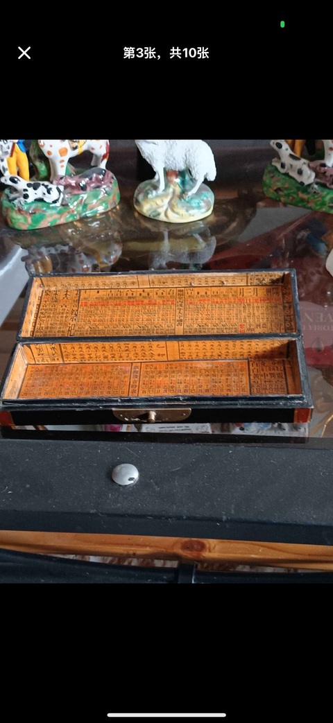 古玩雜項枕箱真品鑒賞圖