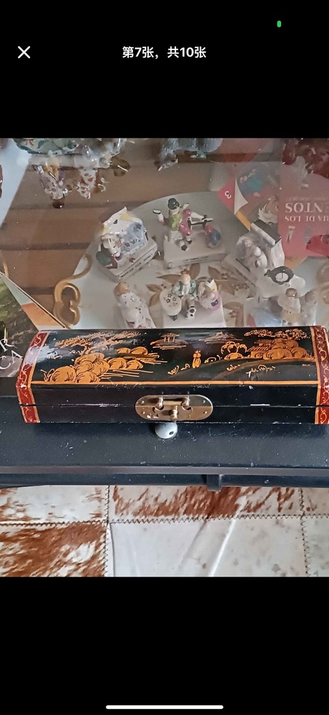 古玩雜項枕箱真品鑒賞圖