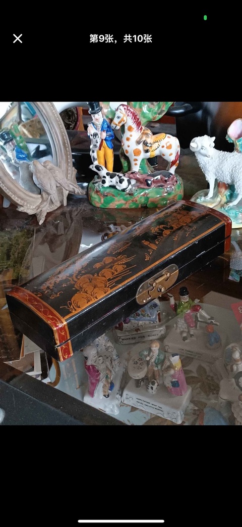 古玩雜項枕箱真品鑒賞圖