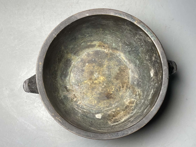 古玩銅器日本銅爐真品鑒賞圖