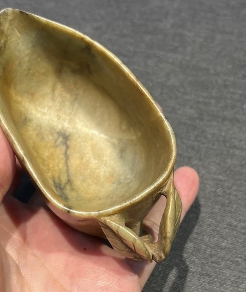 古玩玉器地方料把杯真品鑒賞圖