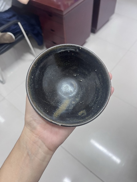 古玩陶瓷金代黑釉盞真品鑒賞圖