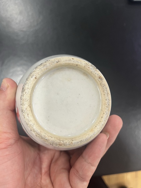 古玩陶瓷飄帶繡球獅子紋瓶真品鑒賞圖